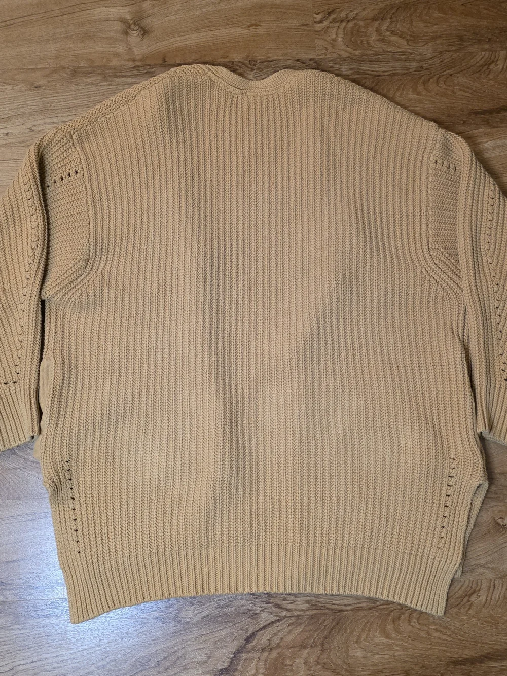 Free People Nightingale Cardi Tan Brown Oversized Slouchy Open Cardigan